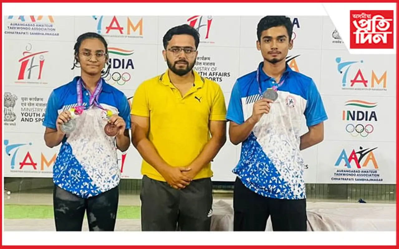 ৰাষ্ট্ৰীয় টাইকোৱাণ্ড প্ৰতিযোগিতাত স্তুতি কিংকিনী,দেৱাশীষৰ দুটাকৈ পদক লাভ...